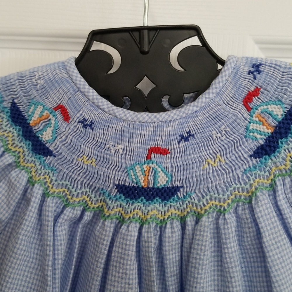Smocked Sailboat Dress